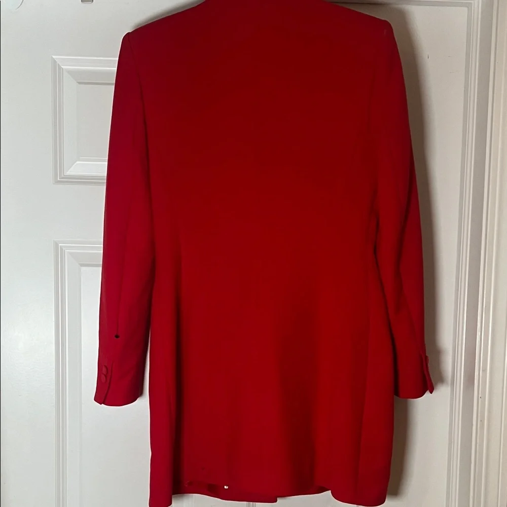 Zara Bold Scarlet Blazer - Picture 4 of 5